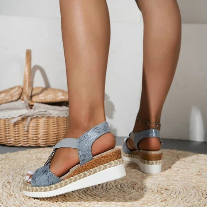 Chic Women's Platform Wedge Sandals for Summer Events