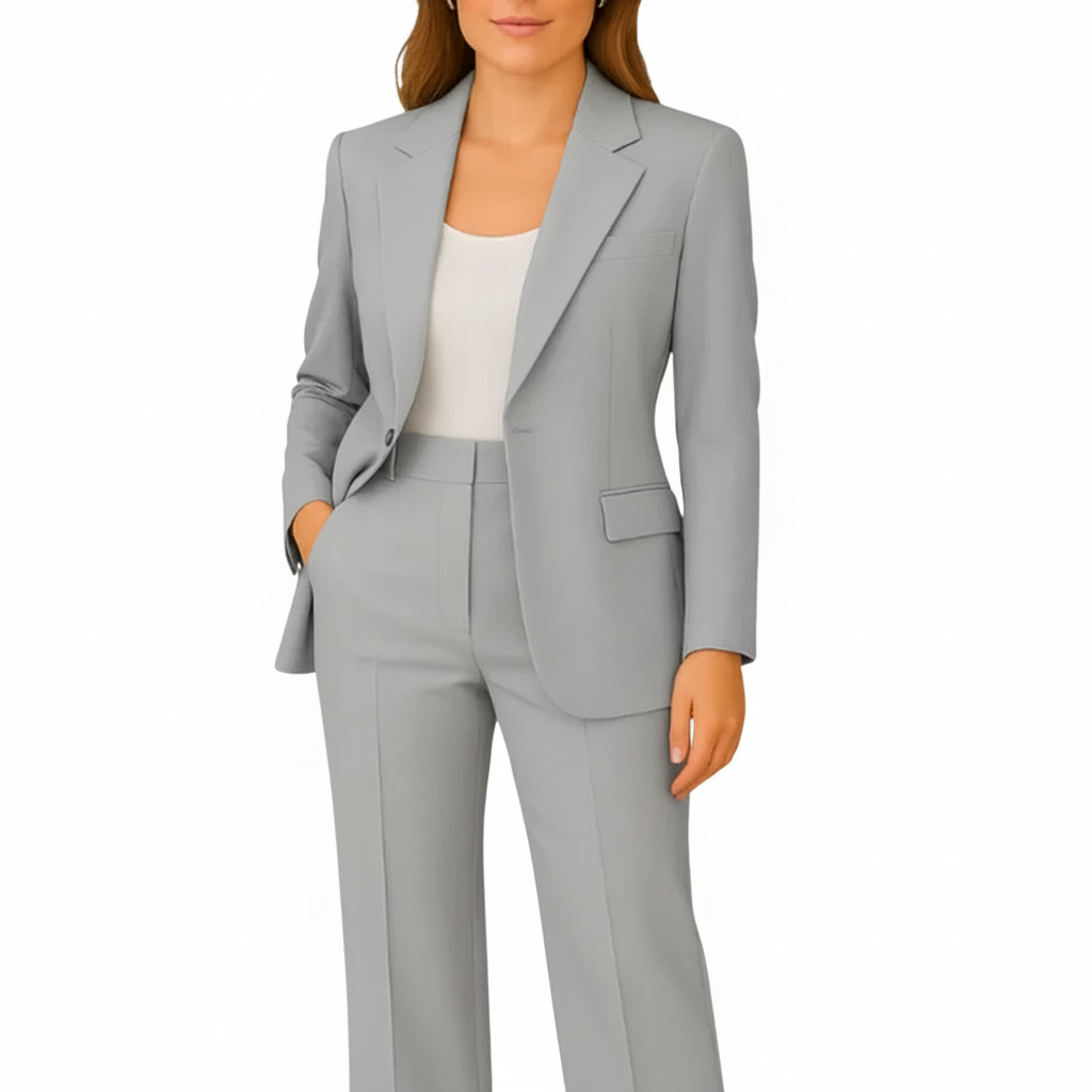 Chic Women's Two-Piece Suit for Office & Events