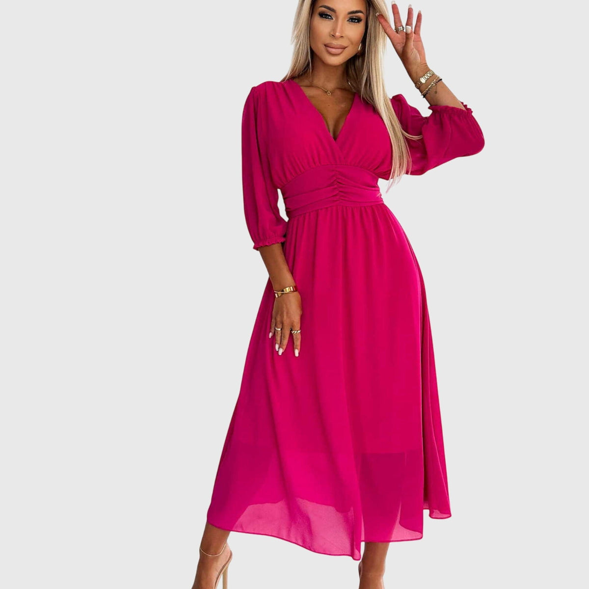 Chloe | Silky Chiffon Evening Dress