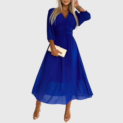 Chloe | Silky Chiffon Evening Dress