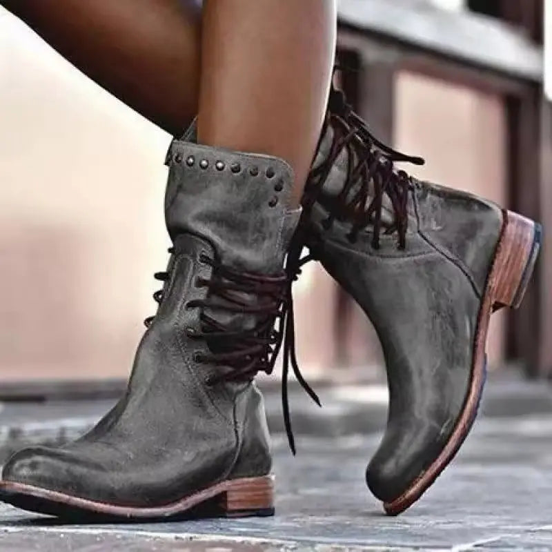 Chunky Heel Ankle Boots for Women – Stylish & Comfortable 5