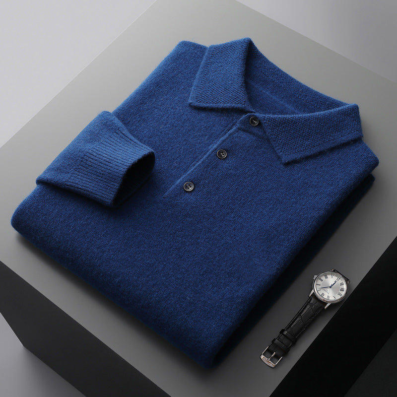 Classic Long Sleeve Polo Shirt for Smart Casual Wear