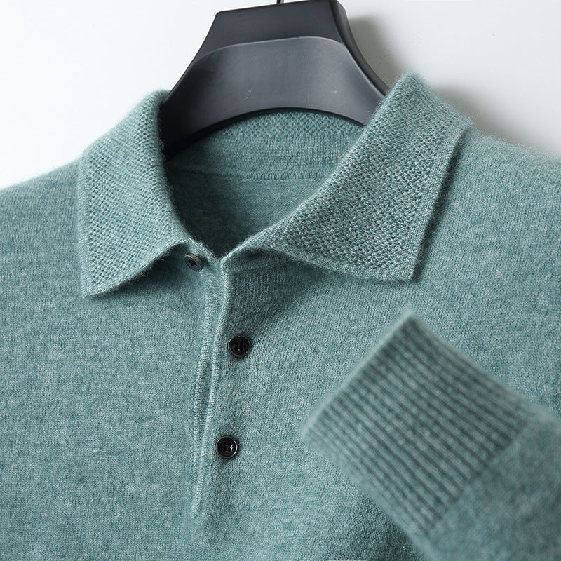 Classic Long Sleeve Polo Shirt for Smart Casual Wear