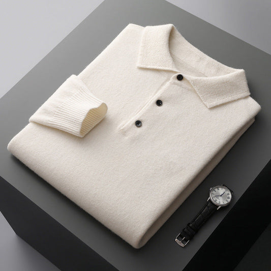 Classic Long Sleeve Polo Shirt for Smart Casual Wear