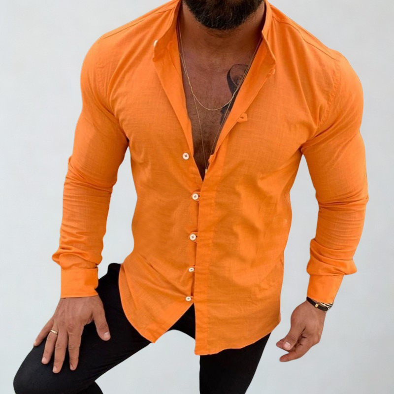 Classic Men’s Linen Shirt for Summer Comfort 4