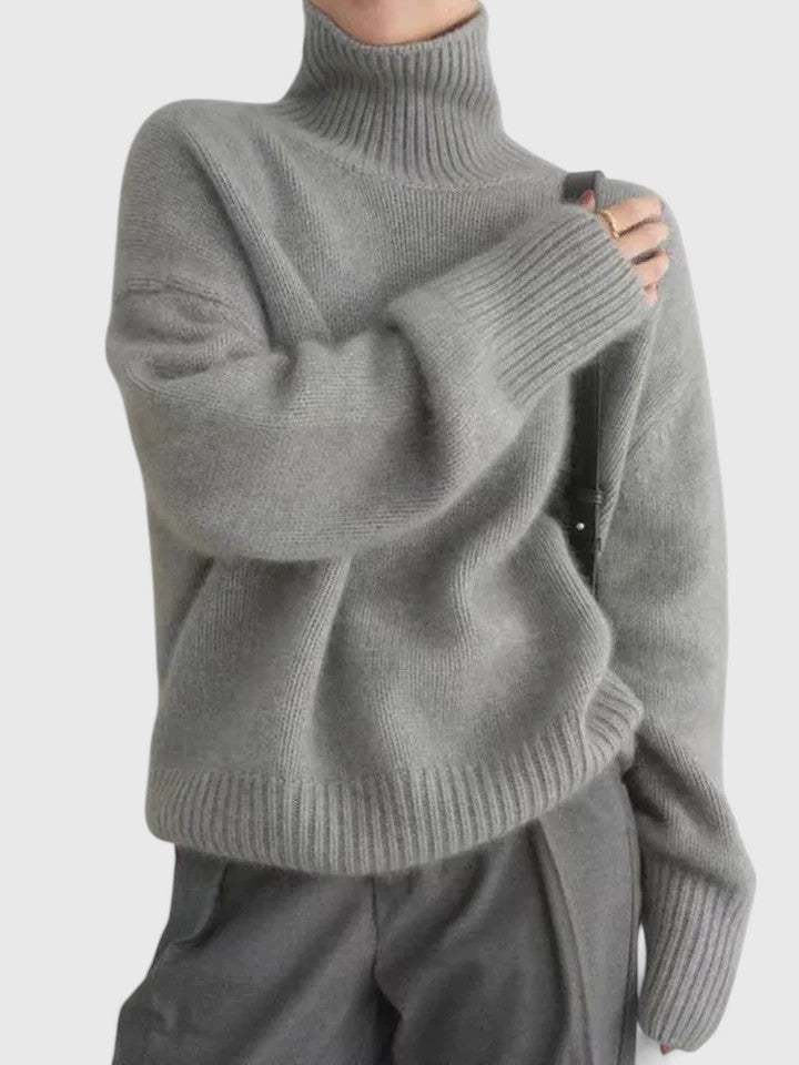 Women's High Collar Jumper | Warm & Elegant 1