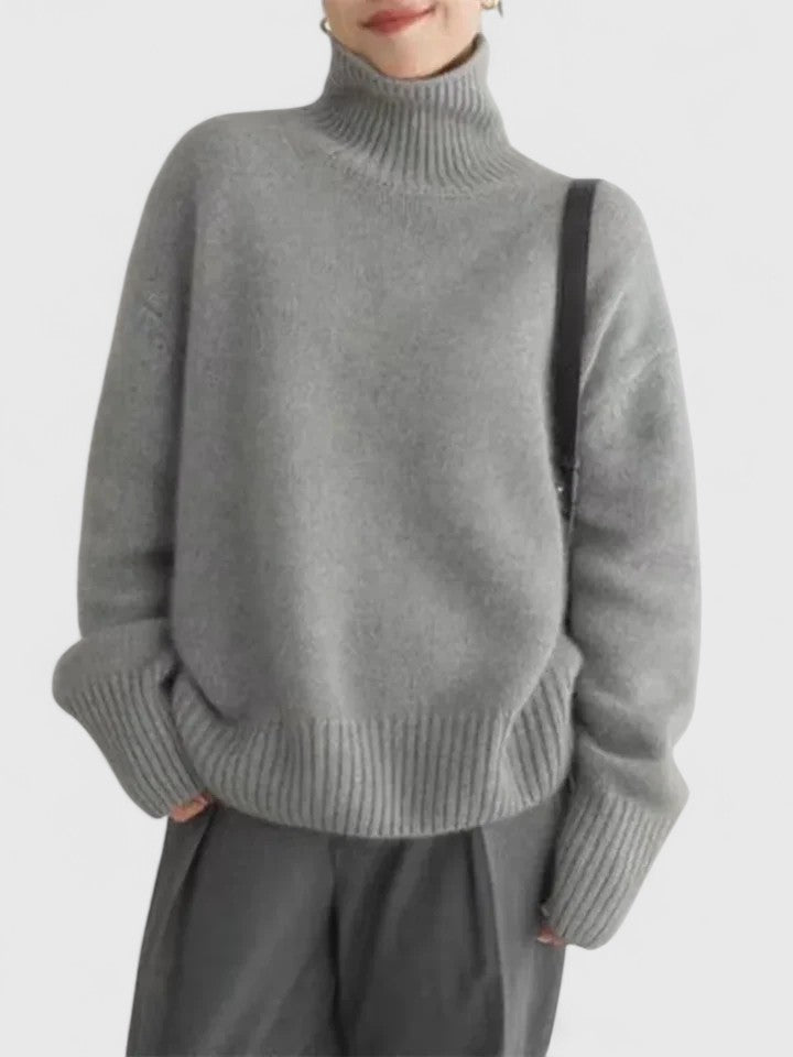 Women's High Collar Jumper | Warm & Elegant 3