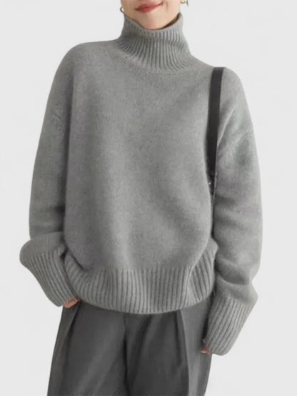 Women's High Collar Jumper | Warm & Elegant 3