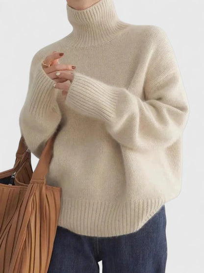 Women's High Collar Jumper | Warm & Elegant 4