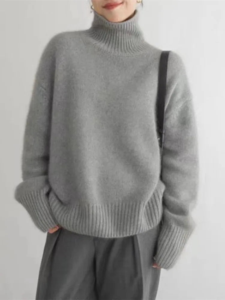 Women's Turtleneck Jumper | Soft-Touch Roll Neck Knit 3