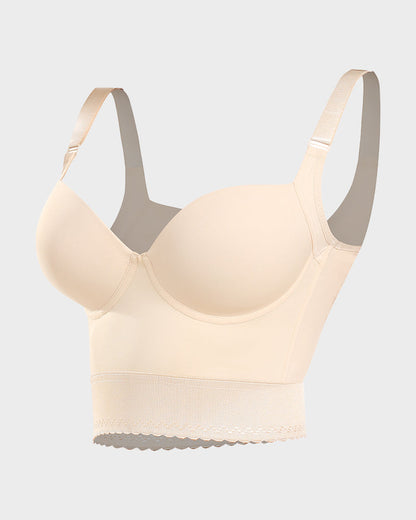 ContourFit Longline Push-Up Bra with Integrated Shapewear