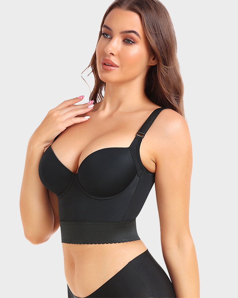 ContourFit Longline Push-Up Bra with Integrated Shapewear