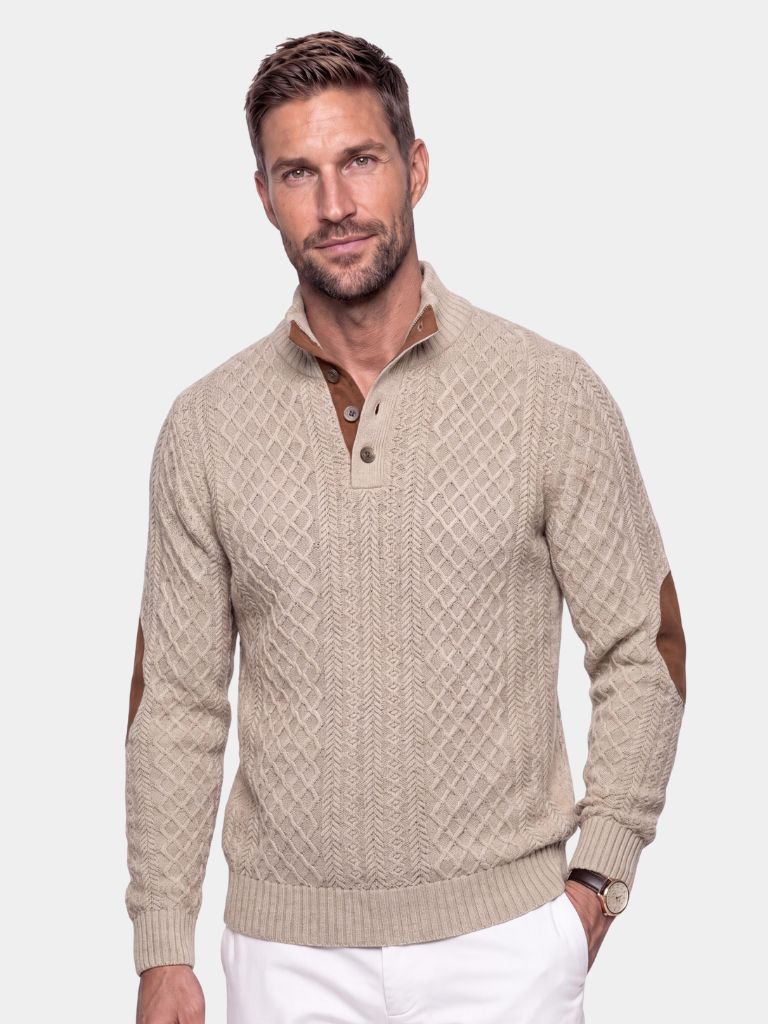 Men's High Collar Jumper | Classic Old Money Style 1