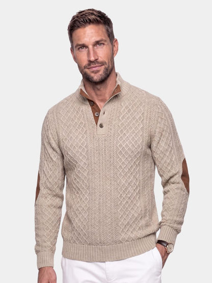 Men's High Collar Jumper | Classic Old Money Style 1