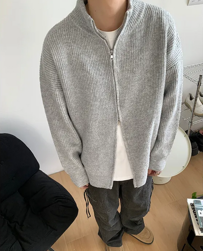 Corvin Ribbed Zip Cardigan 5