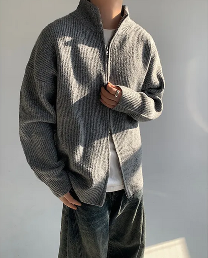 Corvin Ribbed Zip Cardigan 7