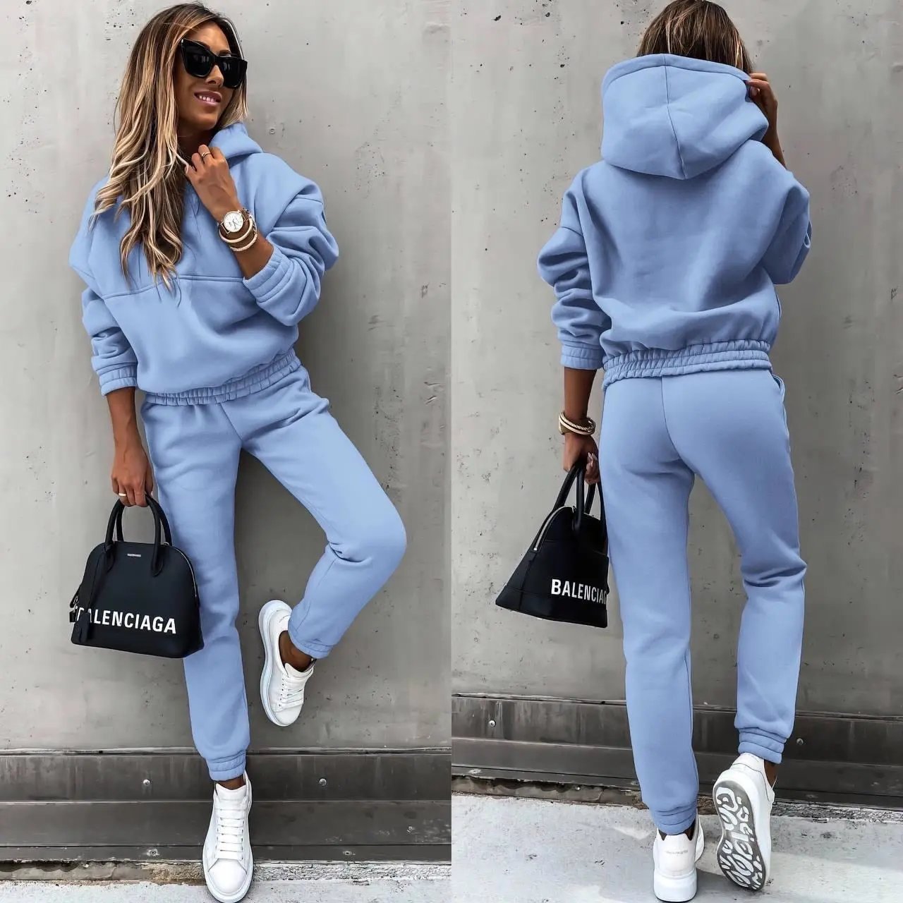 Cozy Hoodie and Jogger Set for Women – Effortless Style & Comfort 1
