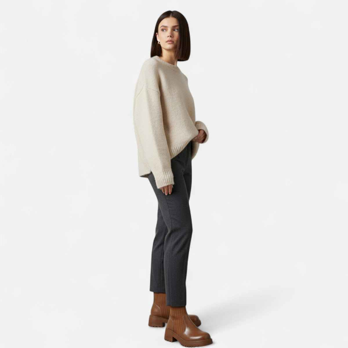 Women's Slip-On Ankle Boots Block Heel Booties Everyday 3