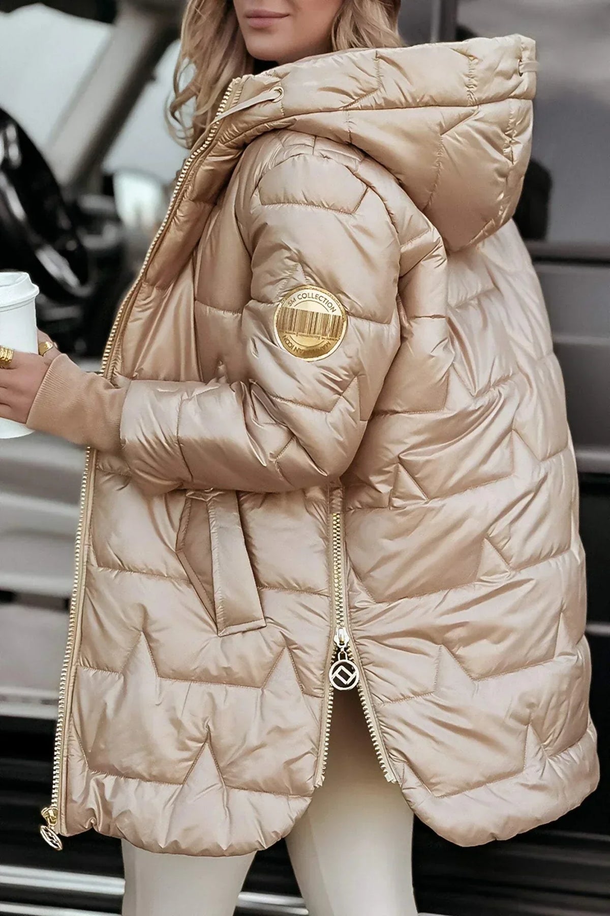 Women's Quilted Winter Coat | Hooded & Warm 2
