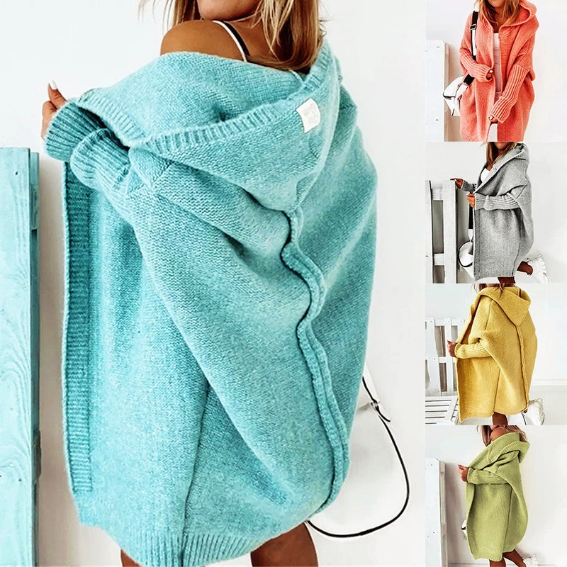 Women's Hooded Cardigan | Oversized & Knee-Length 1