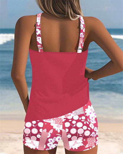 Darcey | Women Floral Print Tankini Swim Set 1