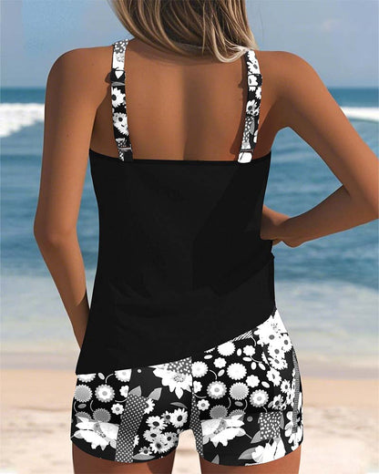 Darcey | Women Floral Print Tankini Swim Set 5