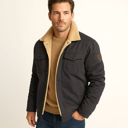 Fleece Lined Winter Coat for Men