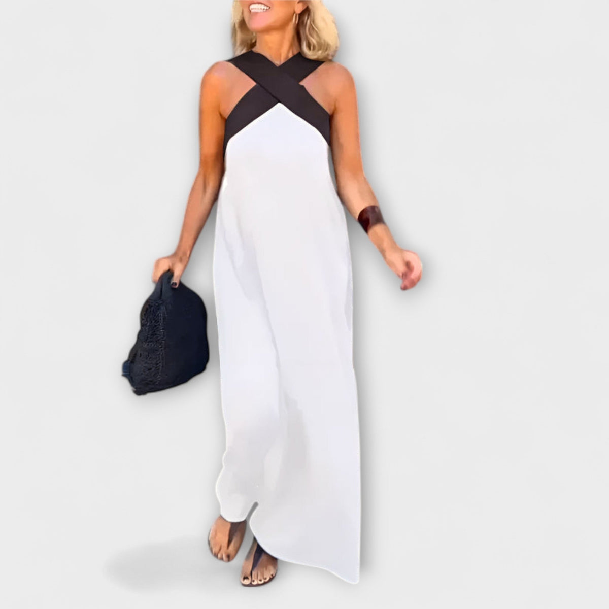 Delphine - Chic Crossover Dress for Any Occasion