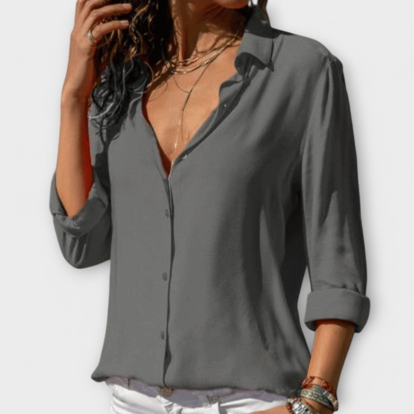 Chic Blouse for Office and Evening Wear