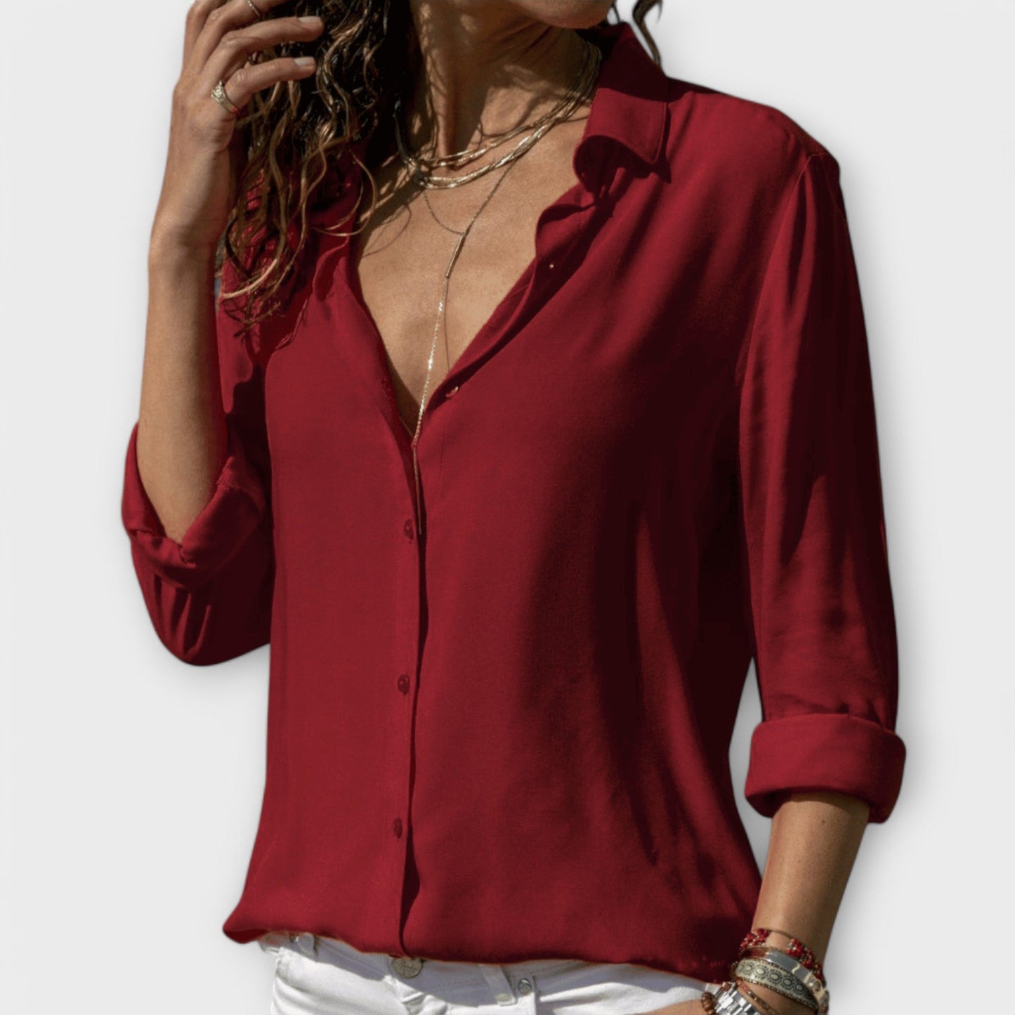 Chic Blouse for Office and Evening Wear