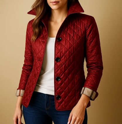 Diamond Quilted Jacket for Women – Stylish & Cozy Winter Layer 0