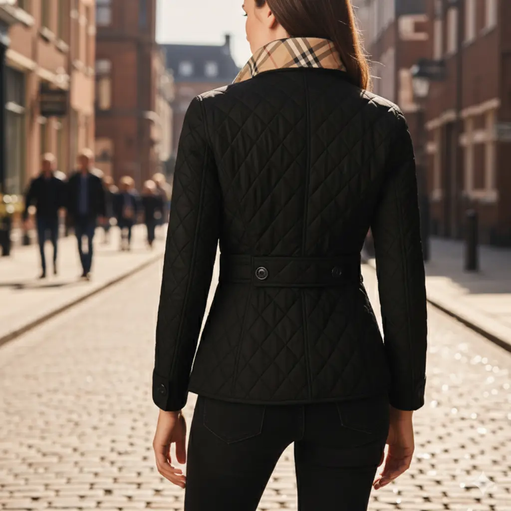 Diamond Quilted Jacket for Women – Stylish & Cozy Winter Layer 2