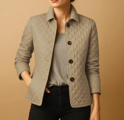 Diamond Quilted Jacket for Women – Stylish & Cozy Winter Layer 5