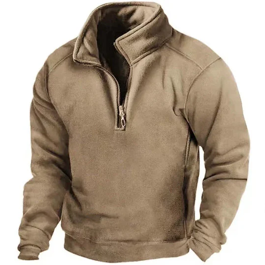 Men's Windproof Winter Sweater Knit Jumper Modern Fit 3