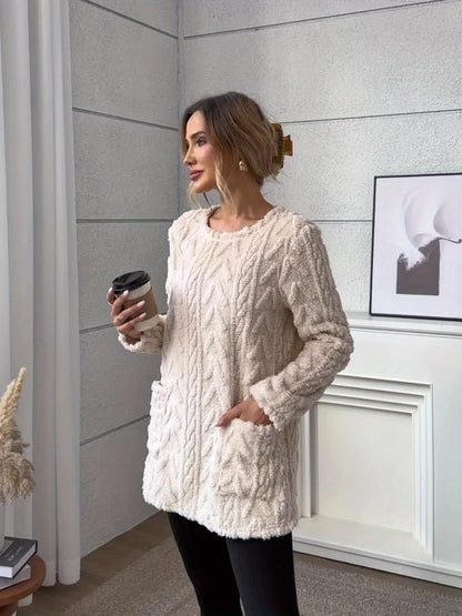 Women's Knit Sweater | Loose Fit & Pockets 1