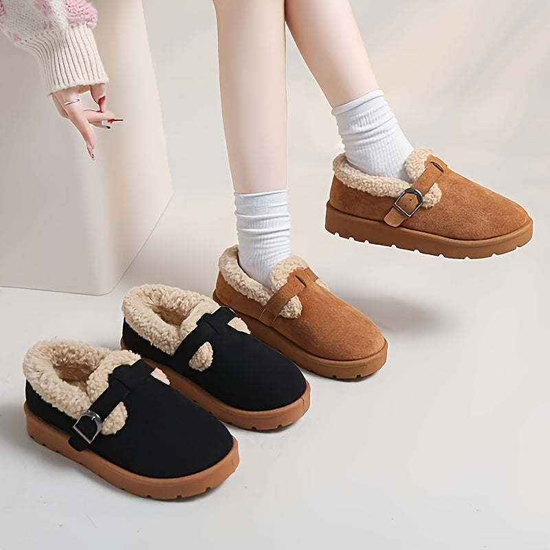 Women's Ankle Boots Warm Lining Non Slip Sole Strap 11
