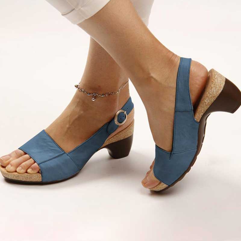 Elarova | Women's Orthopedic Comfort Sandals in Beige 4