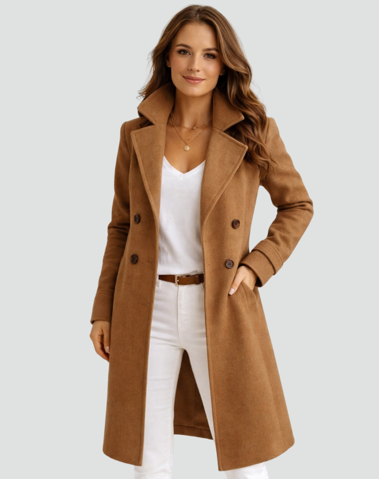 Women's Trench Coat | Double-Breasted Midi Design 2