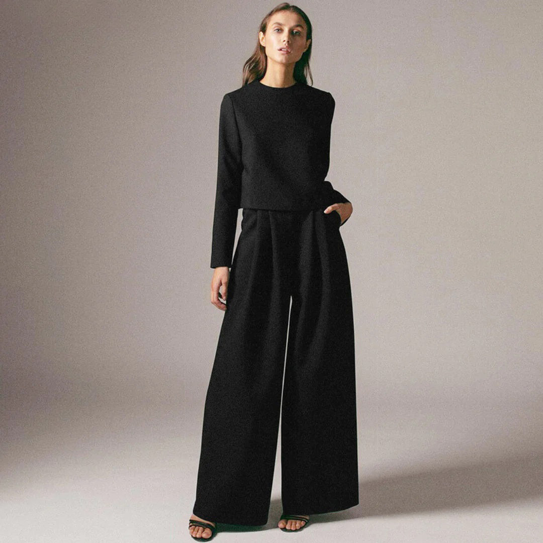 Elegant Two-Piece Palazzo Set 0
