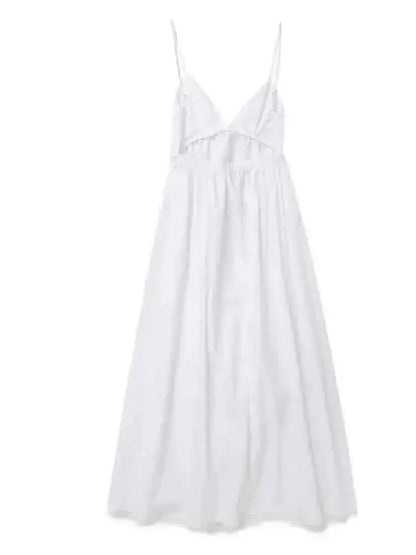 Women's Midi Dress | Open Back & A-Line