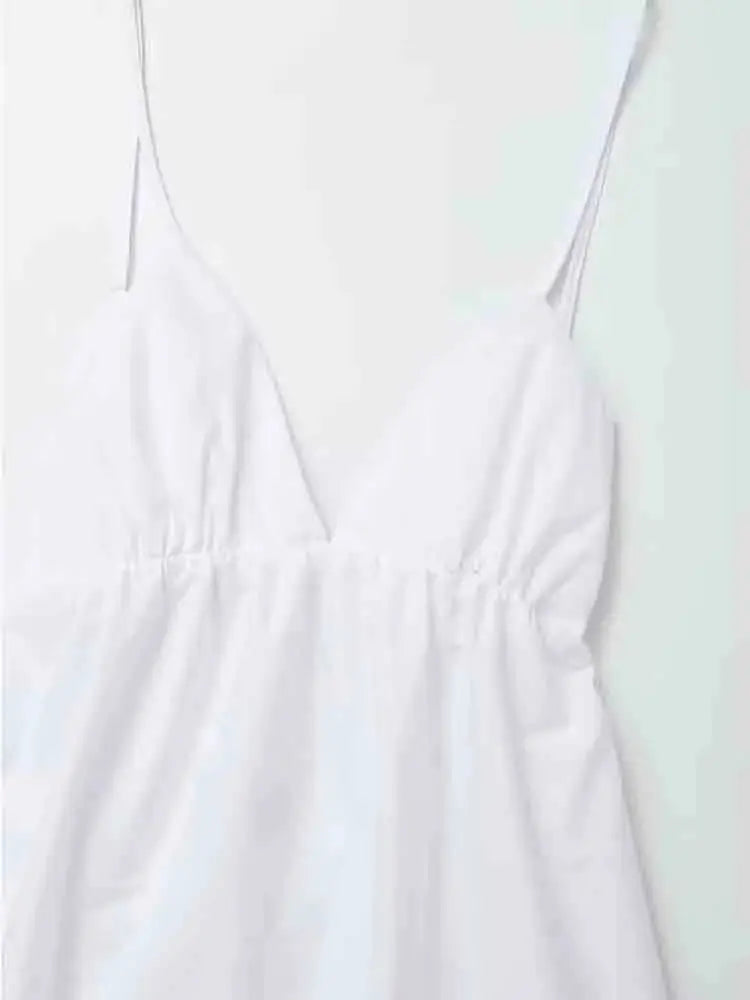 Women's Midi Dress | Open Back & A-Line