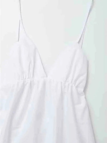 Women's Midi Dress | Open Back & A-Line