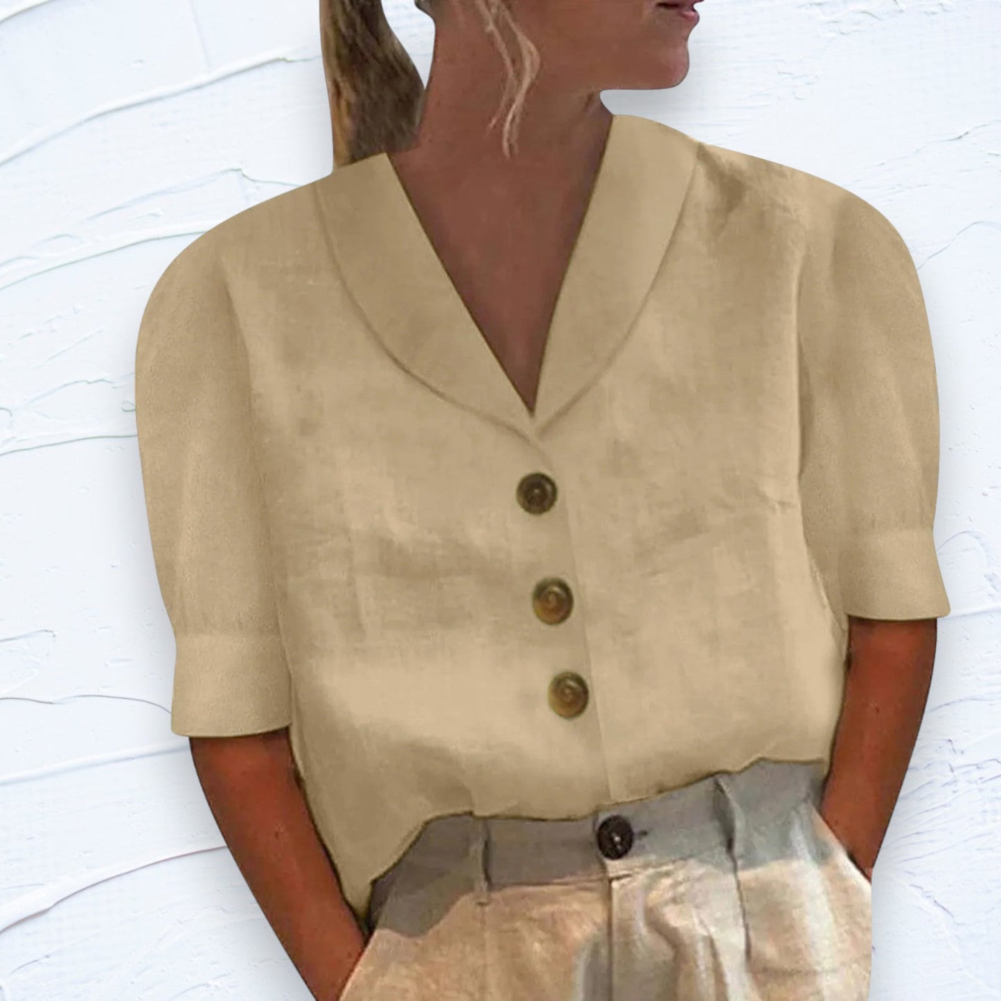 Elegant linen top - Eryn 3