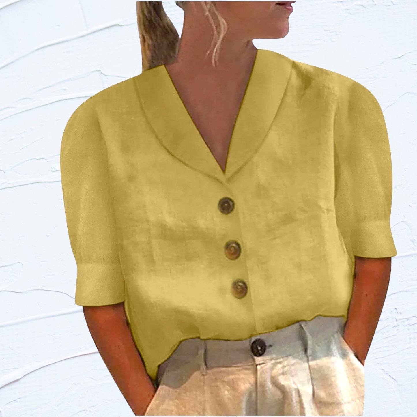 Elegant linen top - Eryn 5