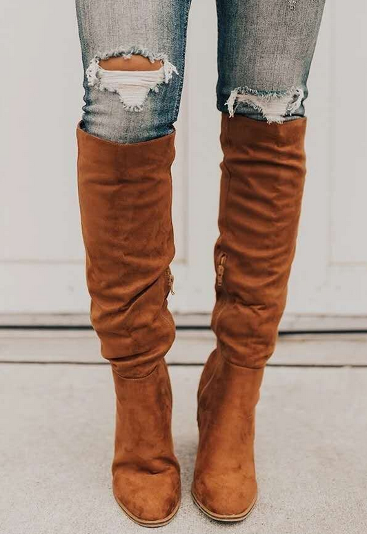 Eliana Suede Knee Boots for Chic Fall Style