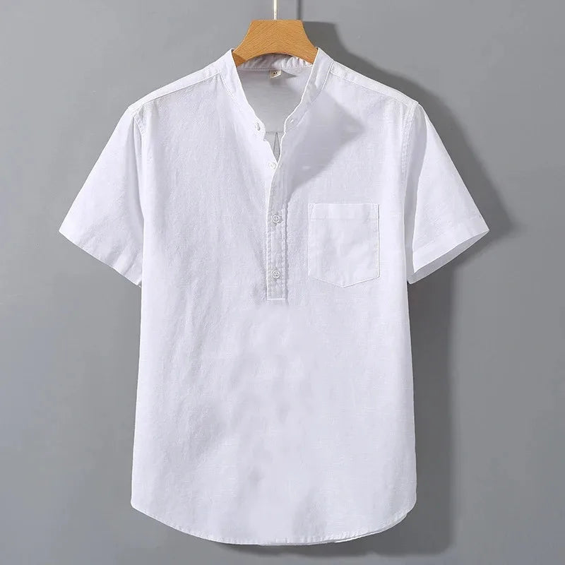 Elijah Cotton Henley Shirt 2