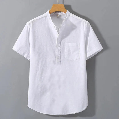 Elijah Cotton Henley Shirt 2