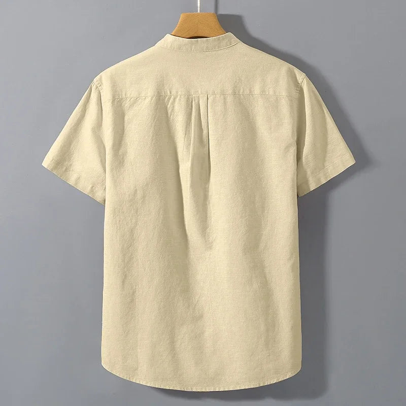 Elijah Cotton Henley Shirt 6