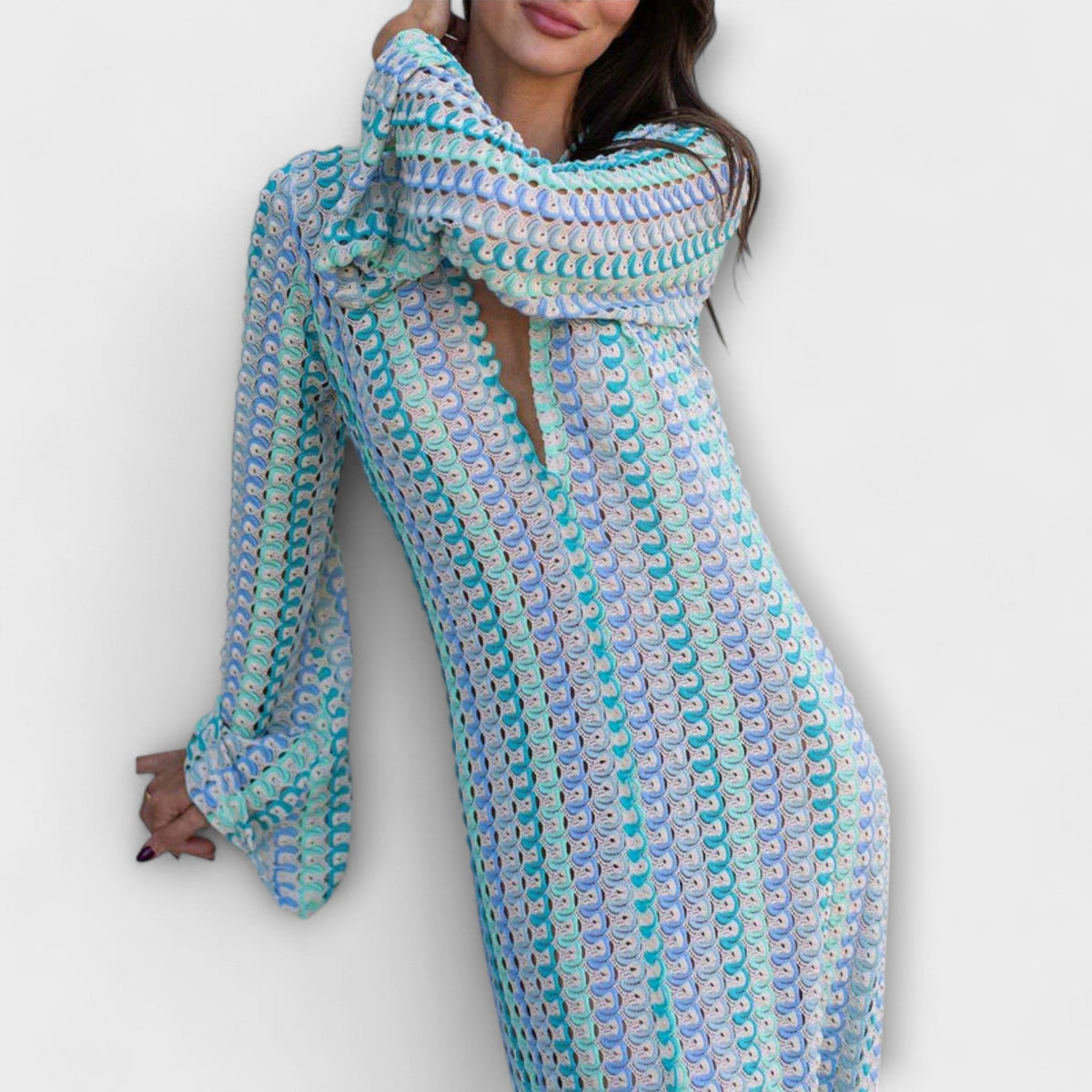 Elina V-Neck Maxi Dress for Summer Getaways
