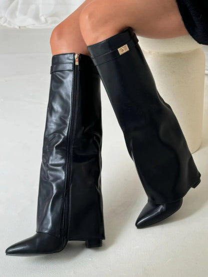 Emily | Stylish Women's Thigh-High Boots with Buckle